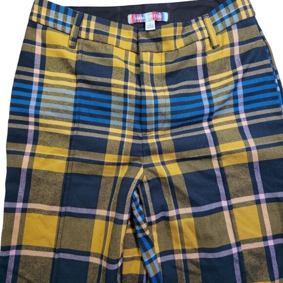 Urban Outfitters Multicolor Plaid High-Waisted Pants Size 2 Womens - Picture 1 of 9